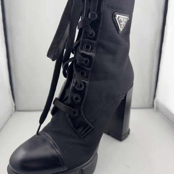 Prada triangle-logo 110mm boots - Picture 2 of 16